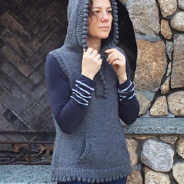 Mulberry Hooded Vest