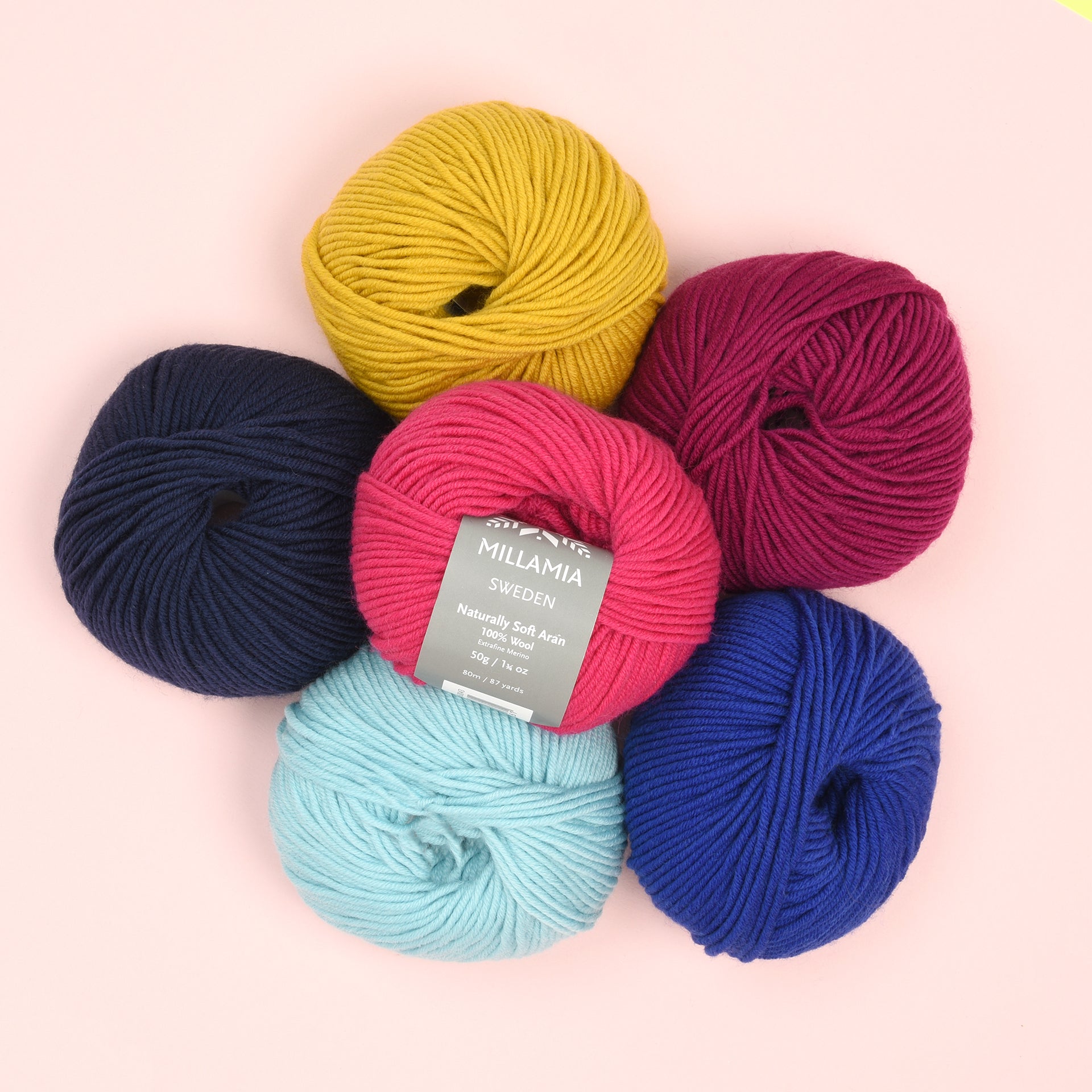 MillaMia Naturally Soft Aran Yarn - Merino Wool Aran