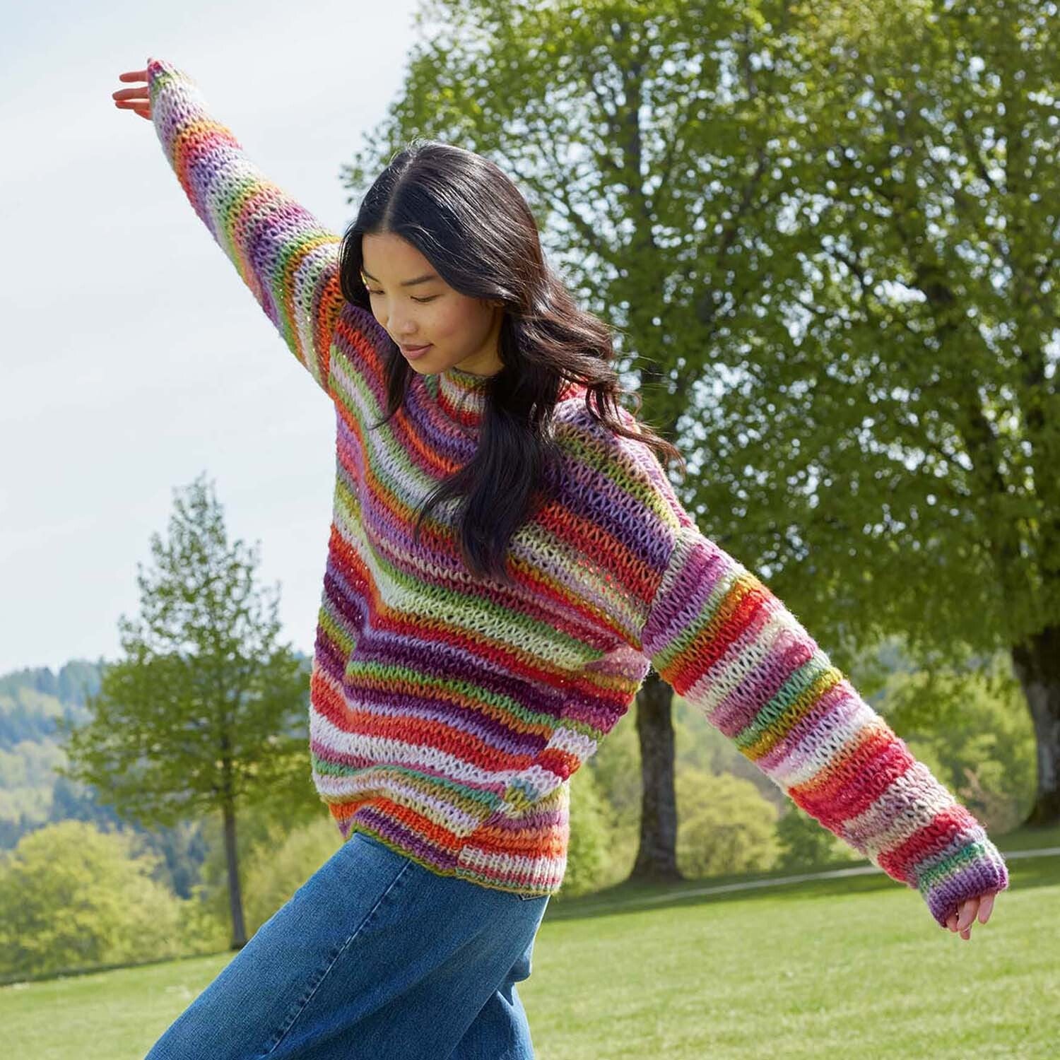Lang PTO45-05 Sweater Jumper Knitting Pattern