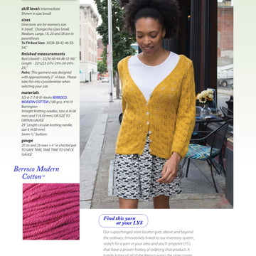 Berroco Jo Cardigan Knitting Pattern