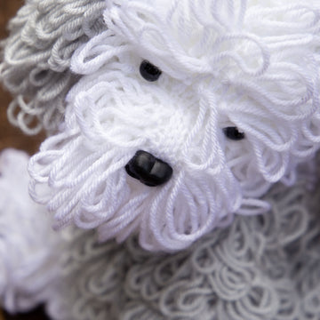 Deramores Old English Sheepdog Toy Knitting Pattern