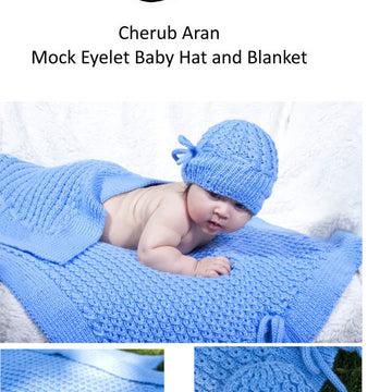 Cascade Yarns A Mock Eyelet Baby Hat & Blanket Knitting
