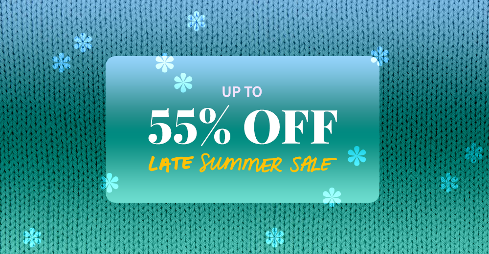 Late Summer Sale - Up to 50% off!