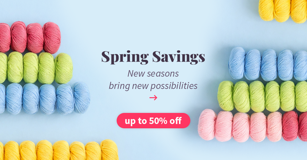 Up to 50% off Spring Savings