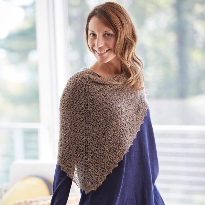 Valley Yarns Wood Star Shawl Knitting Pattern