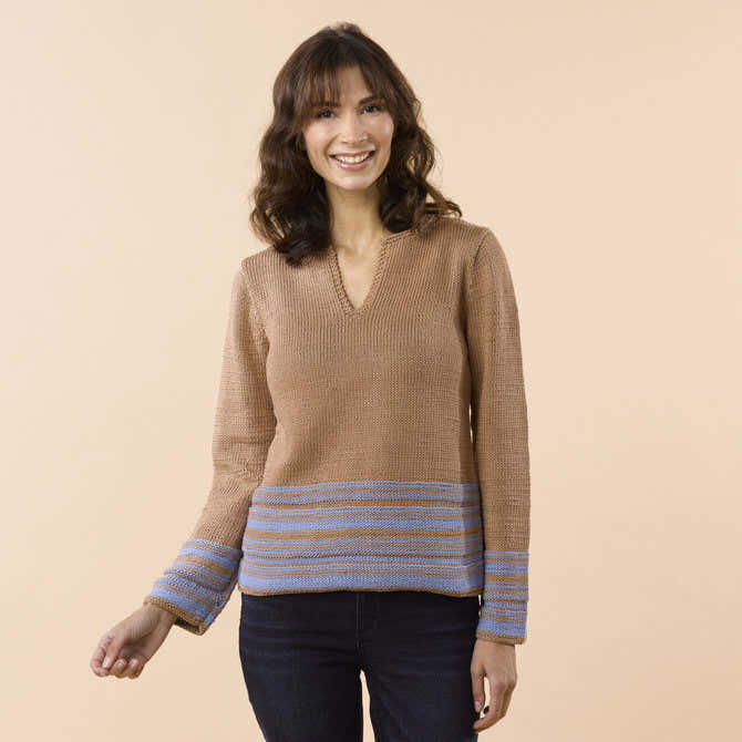 Tahki Yarns Frisco Pullover Knitting Pattern