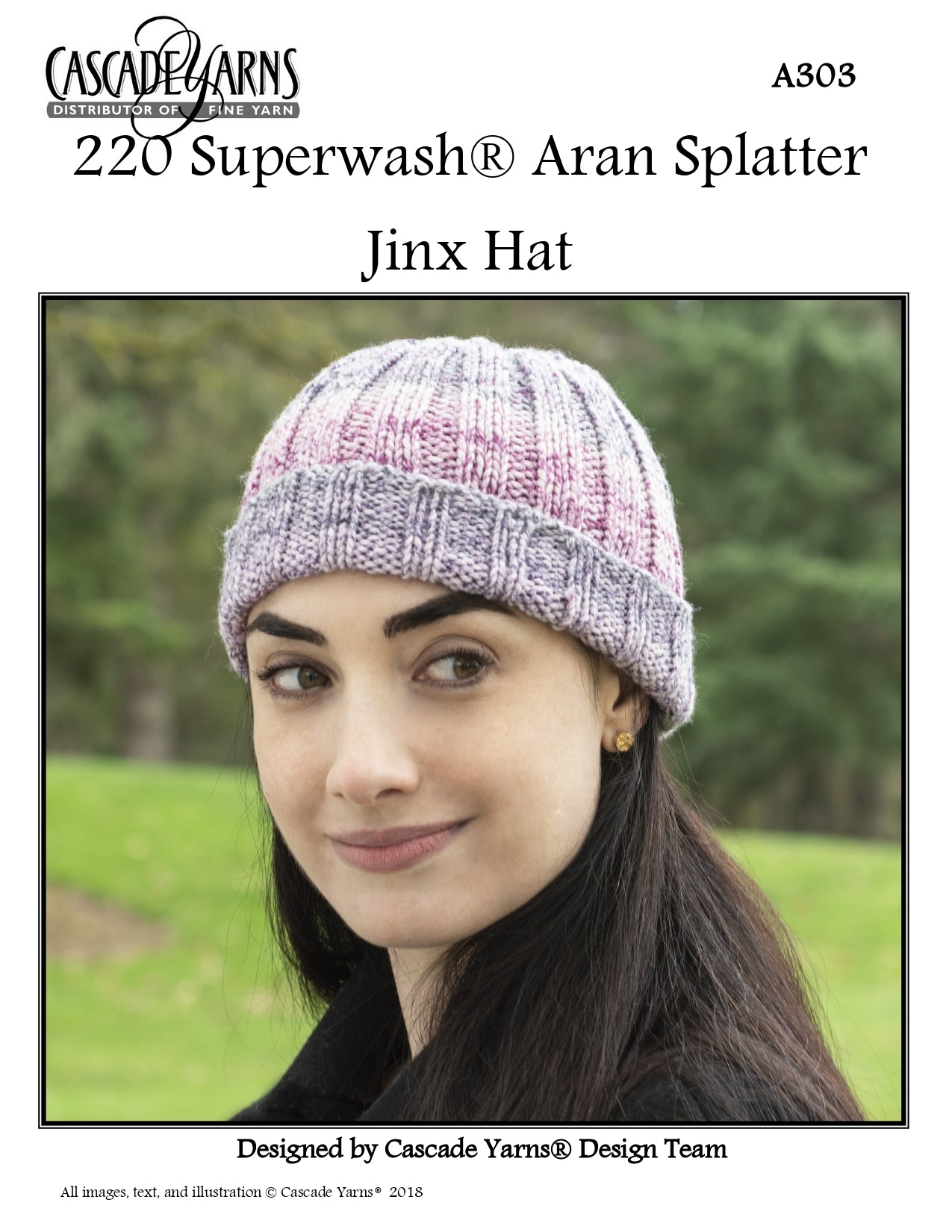 Cascade Yarns A Jinx Hat Knitting Pattern