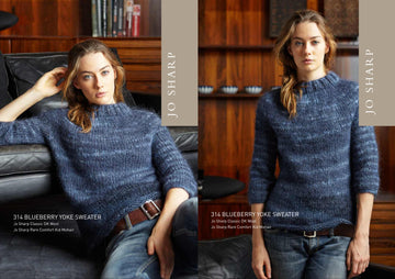 Jo Sharp Blueberry Yoke Sweater Jumper Knitting Pattern