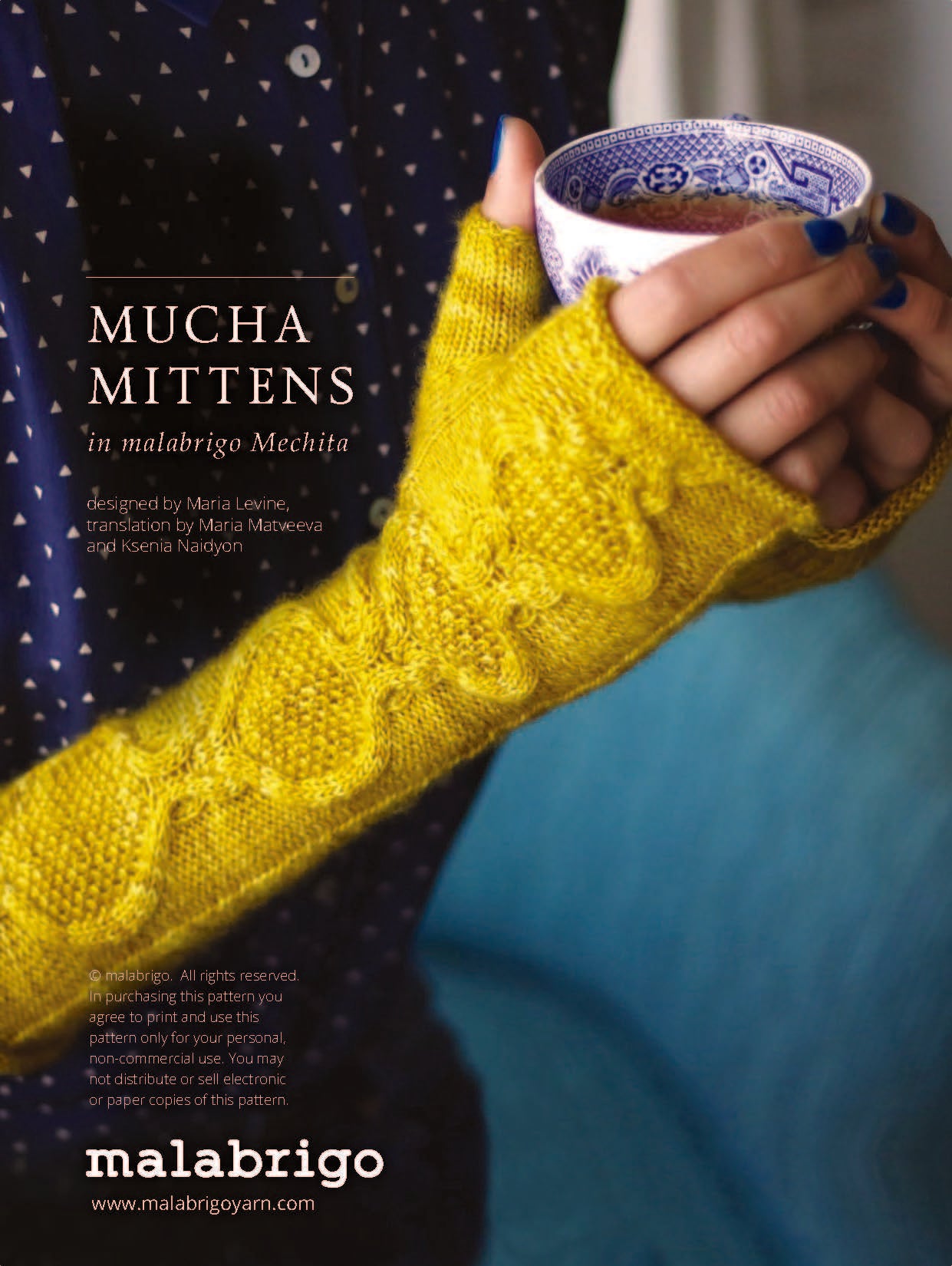 Mucha Mittens Gloves Knitting Pattern