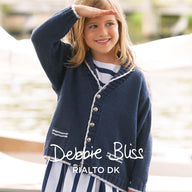 Debbie Bliss Girl's Shawl Collared Cardigan Knitting Pattern