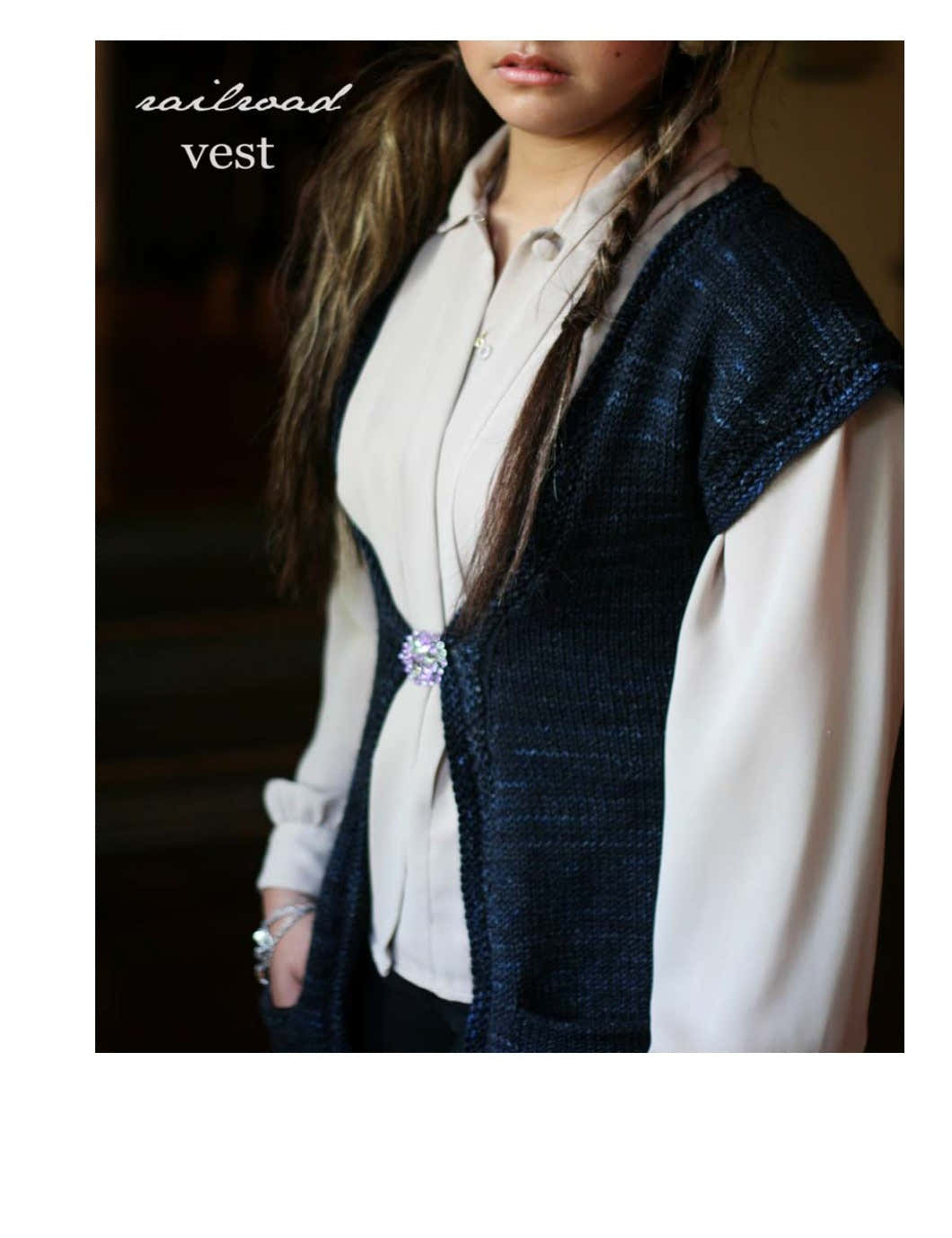 Madelinetosh Railroad Vest Knitting Pattern