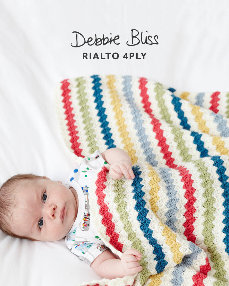 Debbie Bliss Striped Crochet Blanket Pattern