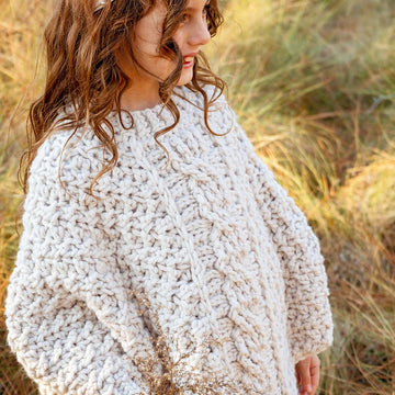 Starlette Cable Crochet Poncho