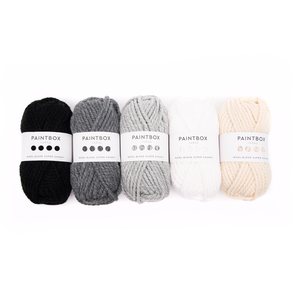 Paintbox Yarns Wool Blend Super Chunky 5 Ball Color Pack Yarn - Acrylic Super Chunky