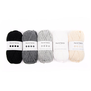 Paintbox Yarns Wool Blend Super Chunky 5 Ball Color Pack Yarn - Acrylic Super Chunky