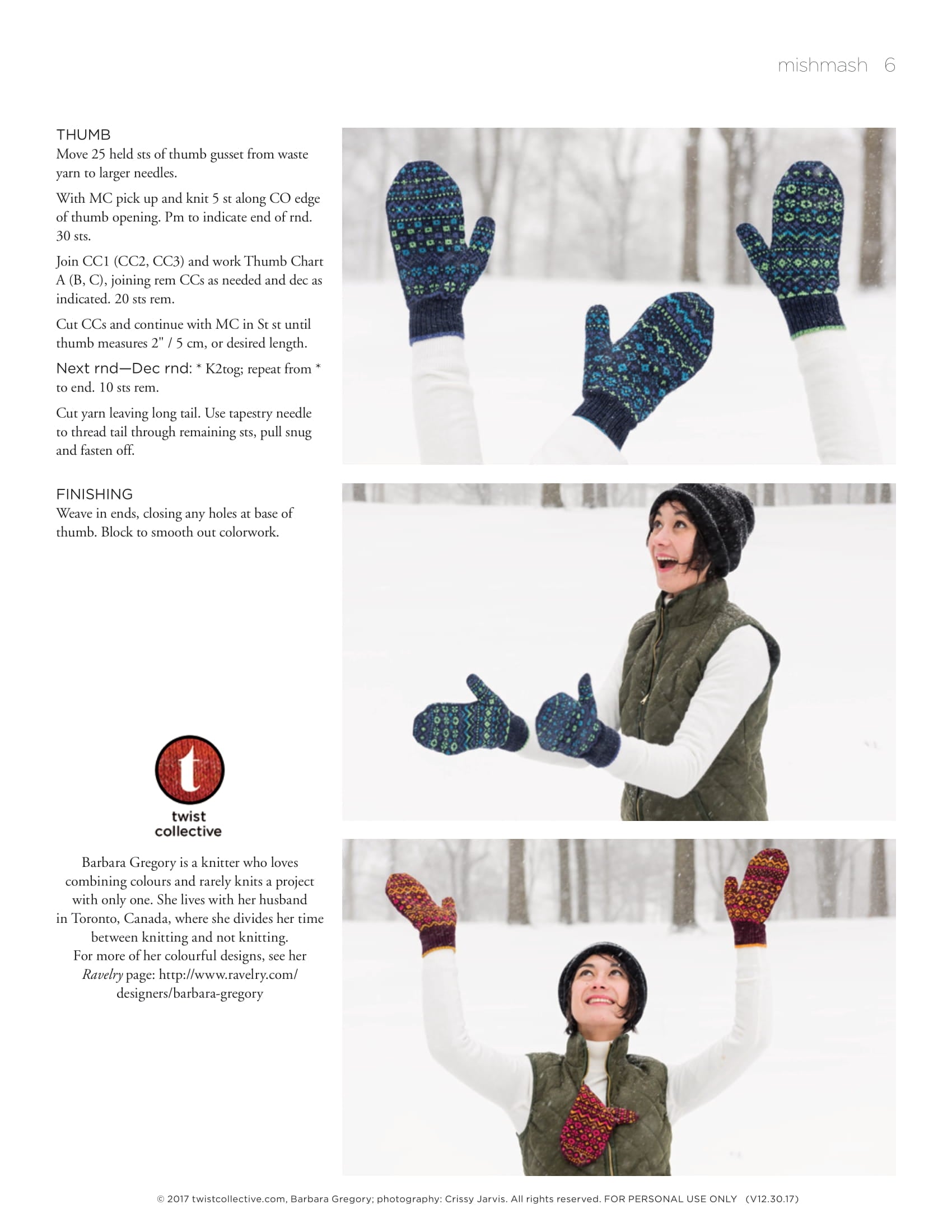 Twist Collective Mishmash Mittens Knitting Pattern
