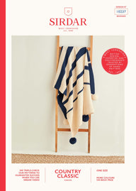 Sirdar Graduated Stripes Blanket Knitting Pattern