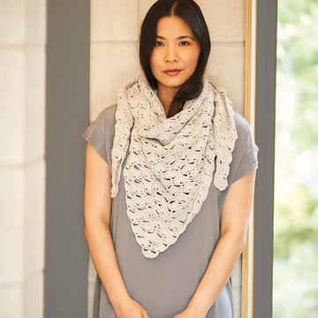 Tranquil Shawl in Rowan Cotton Revive PDF