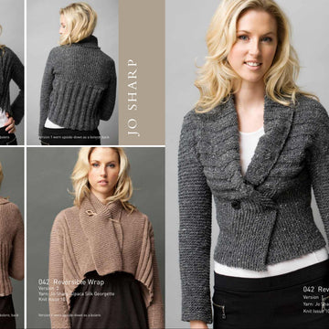 Jo Sharp Reversible Wrap Cardigan Knitting Pattern