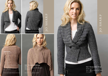 Jo Sharp Reversible Wrap Cardigan Knitting Pattern