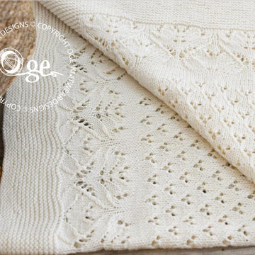 Lace and Diamond Heirloom Blanket and matching Jacket -  P098