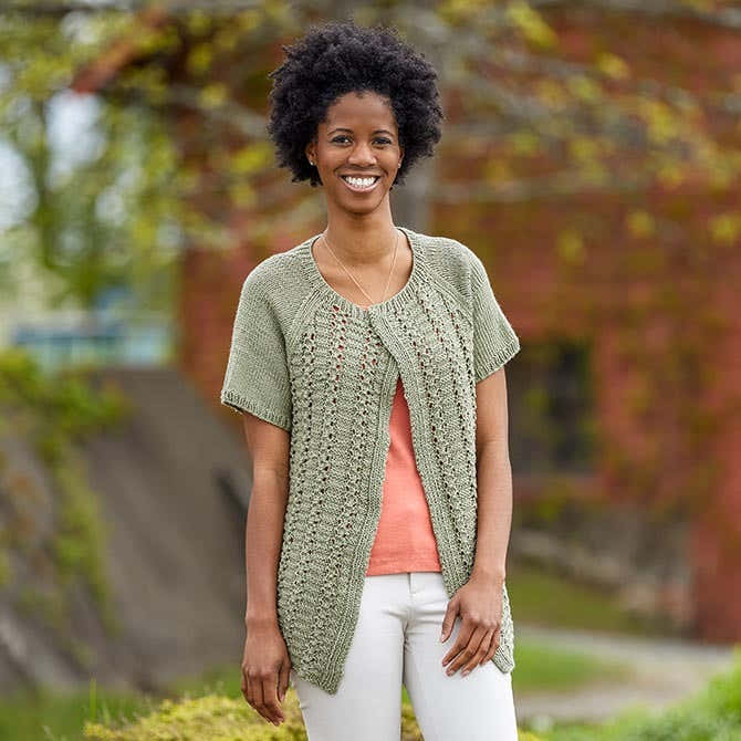 Valley Yarns Alvy Cardigan Knitting Pattern
