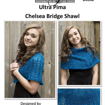 Cascade Yarns DK Chelsea Bridge Shawl Wrap Knitting Pattern