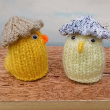 Chicks in Eggshell Hats - Creme Egg Covers