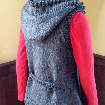 Mulberry Hooded Vest
