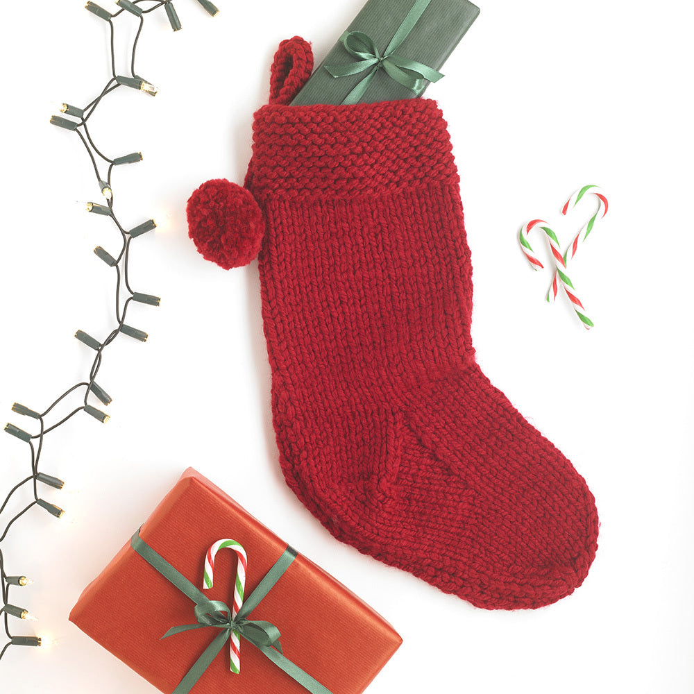 Paintbox Yarns Essential Christmas Stocking Knitting Pattern