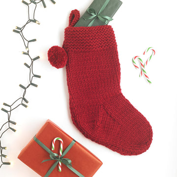 Paintbox Yarns Essential Christmas Stocking Knitting Pattern