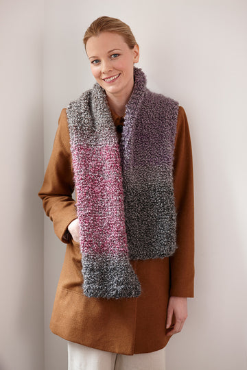 Simple One Ball Scarf in Lion Brand Homespun Thick & Quick - L30125B PDF