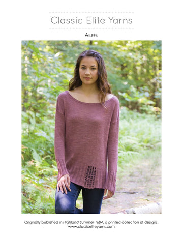 Classic Elite Yarns Aileen Jumper Knitting Pattern