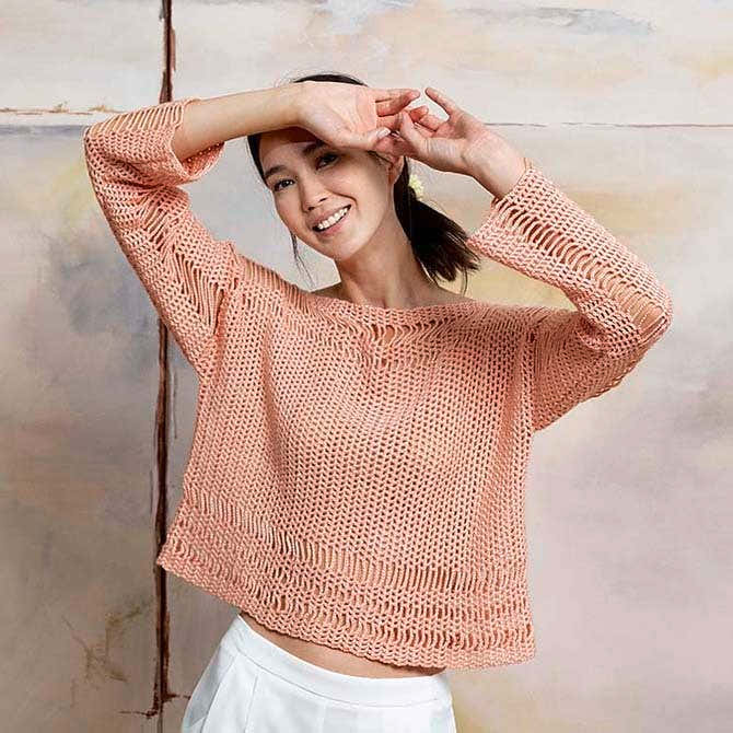 Lang 267-33 Sweater Jumper Crochet Pattern