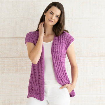 String Emilia Sleeveless Cardigan Knitting Pattern