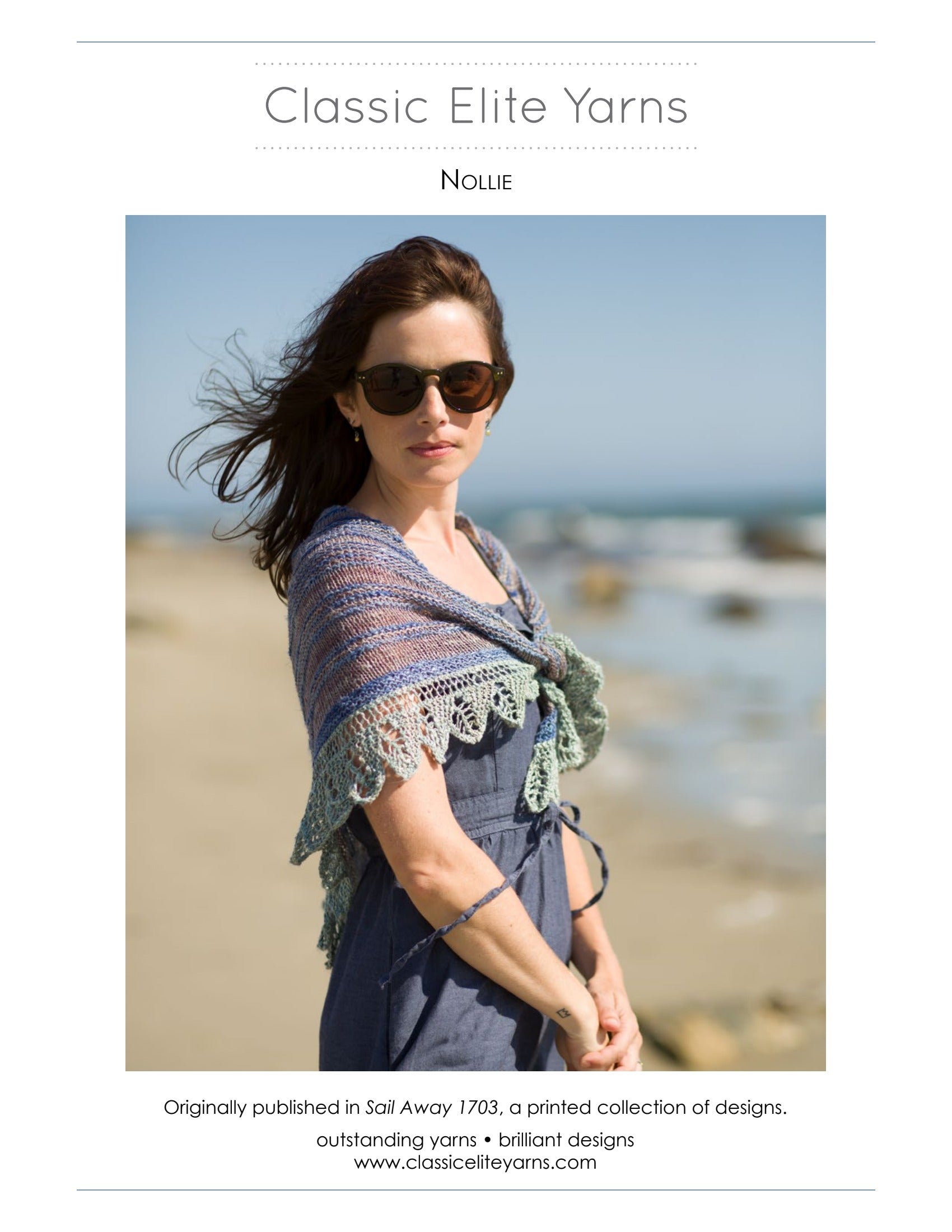 Classic Elite Yarns Nollie Wrap Knitting Pattern