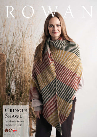 Rowan Cringle Shawl Wrap Knitting Pattern