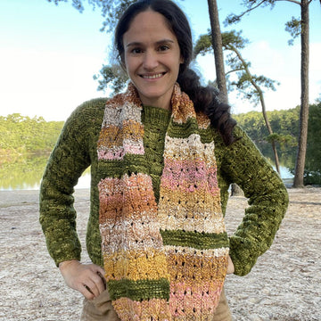 Lace Checks Cowl