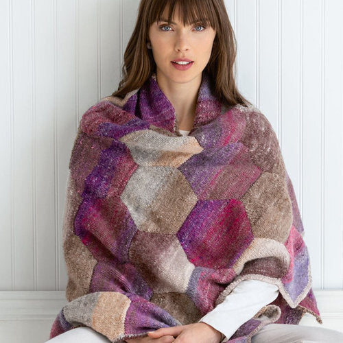 Hexad Blanket Cape Knitting Pattern