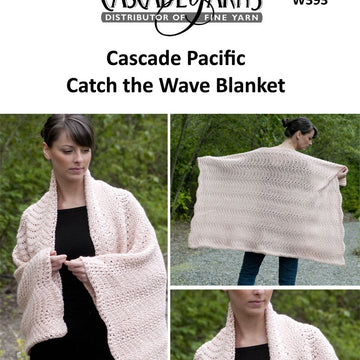 Cascade Yarns W Catch the Wave Blanket Crochet Pattern