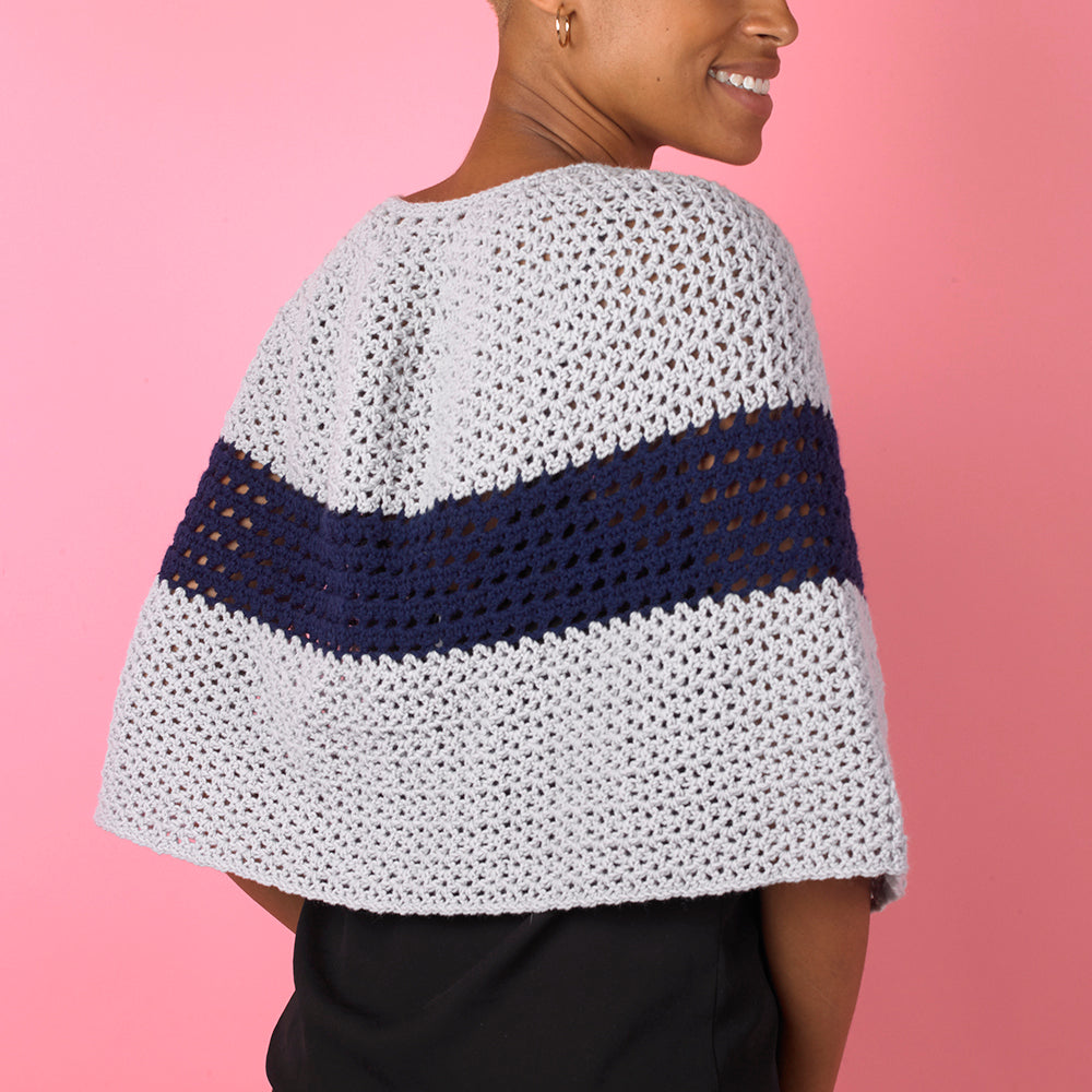 Paintbox Yarns Celebration Capelet Crochet Pattern