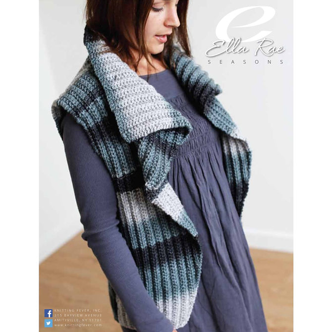 Ella Rae Ribbed Vest Knitting Pattern