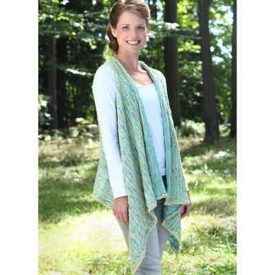 Valley Yarns Lenticular Cardigan Knitting Pattern