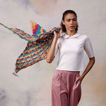 Lang PTO27-04 Triangular Shawl Wrap Knitting Pattern