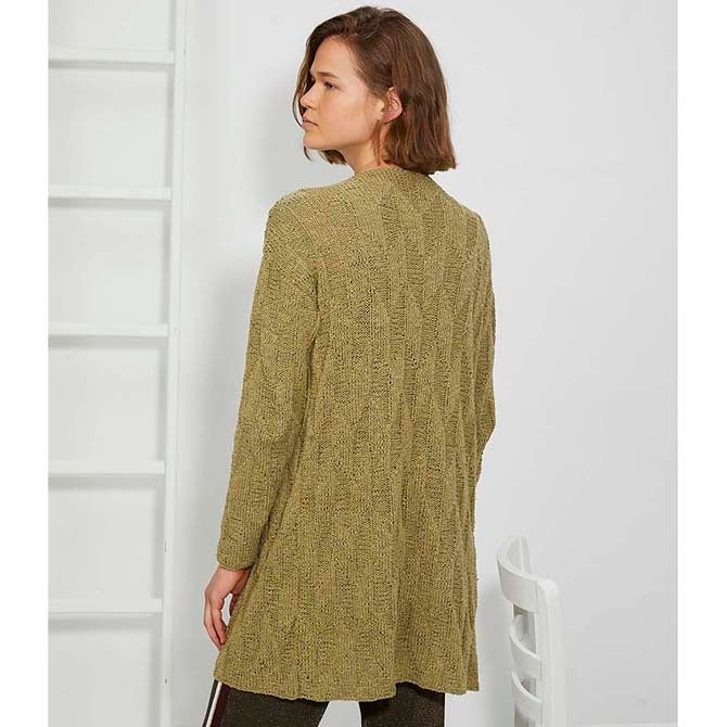 Lang 267-59 Long Cardigan Knitting Pattern
