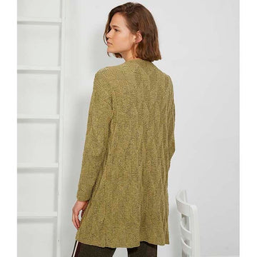 Lang 267-59 Long Cardigan Knitting Pattern