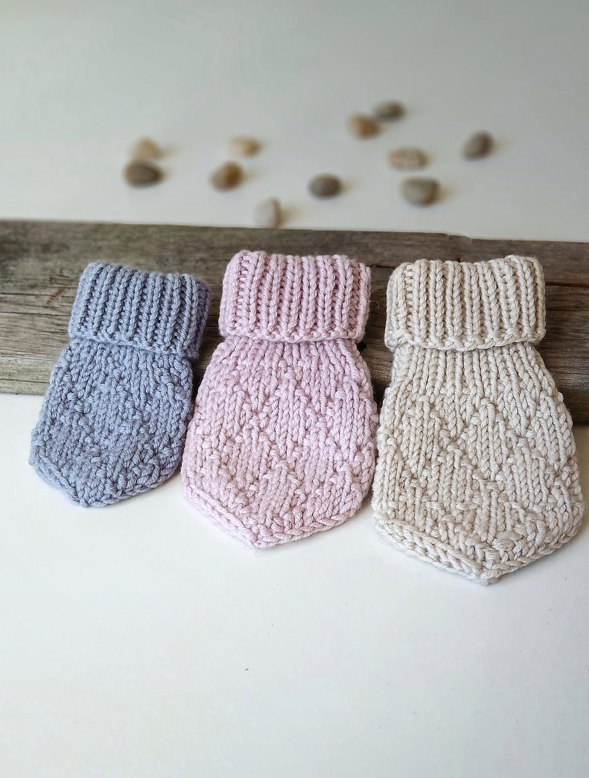 Harlequin Baby Mittens