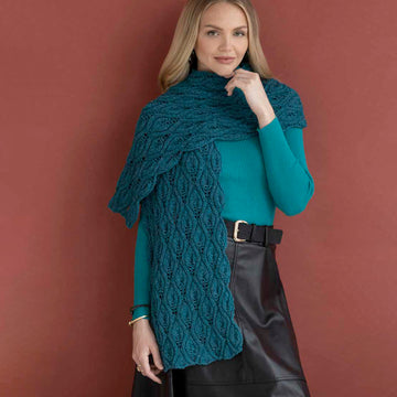 Queensland Collection Janis Scarf Knitting Pattern
