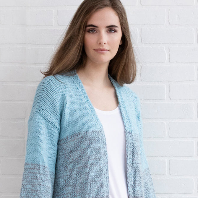 String Varick Ombre Cardigan Knitting Pattern
