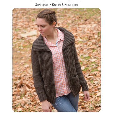Classic Elite Yarns Shagbark Cardigan Knitting Pattern